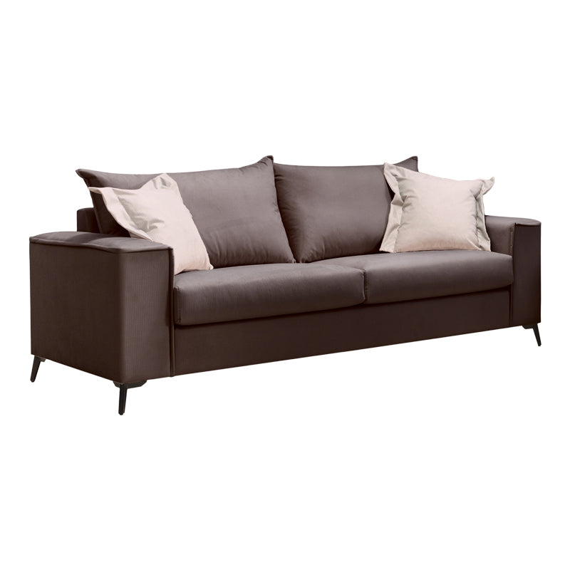 Set 2 canapele cu 2 locuri Verona x2, Gri inchis, 225x93x100 cm, imagine suplimentara