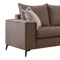 Set 2 canapele cu 2 locuri Verona x2 Latte, Maro, 225x93x100 cm, foto produs 6