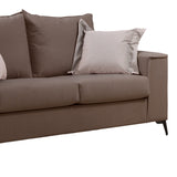 Set 2 canapele cu 2 locuri Verona x2 Latte, Maro, 225x93x100 cm