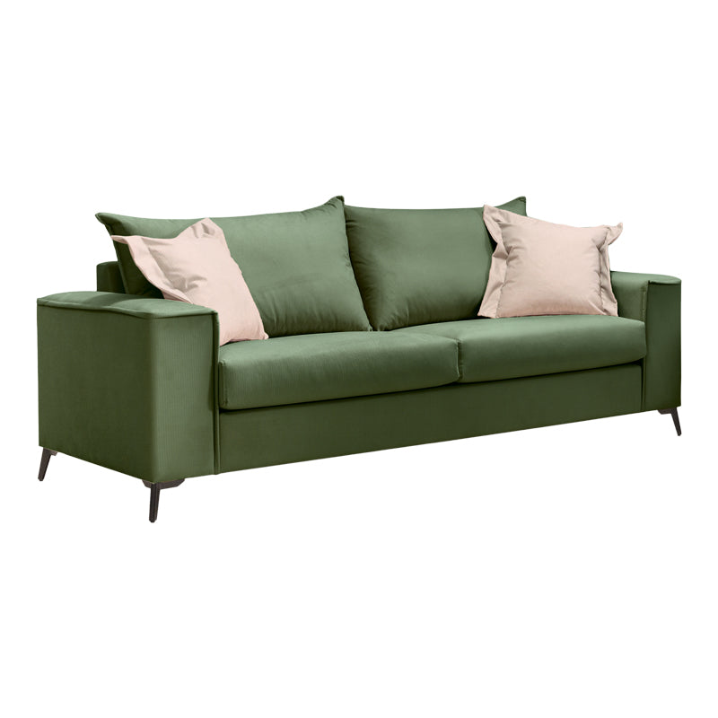 Set 2 canapele cu 2 locuri Verona x2, Verde inchis, 225x93x100 cm, imagine suplimentara