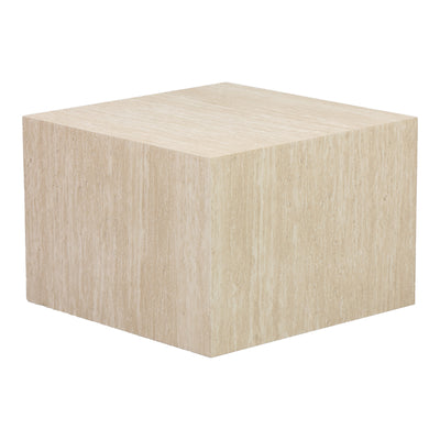 Set 2 masute de cafea Coffina din MDF, efect travertin, vedere laterală, MDF, lemn, PP, pentru living