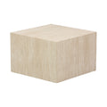 Set 2 masute de cafea Coffina din MDF, efect travertin, detaliu finisaj, MDF, lemn, PP, pentru living