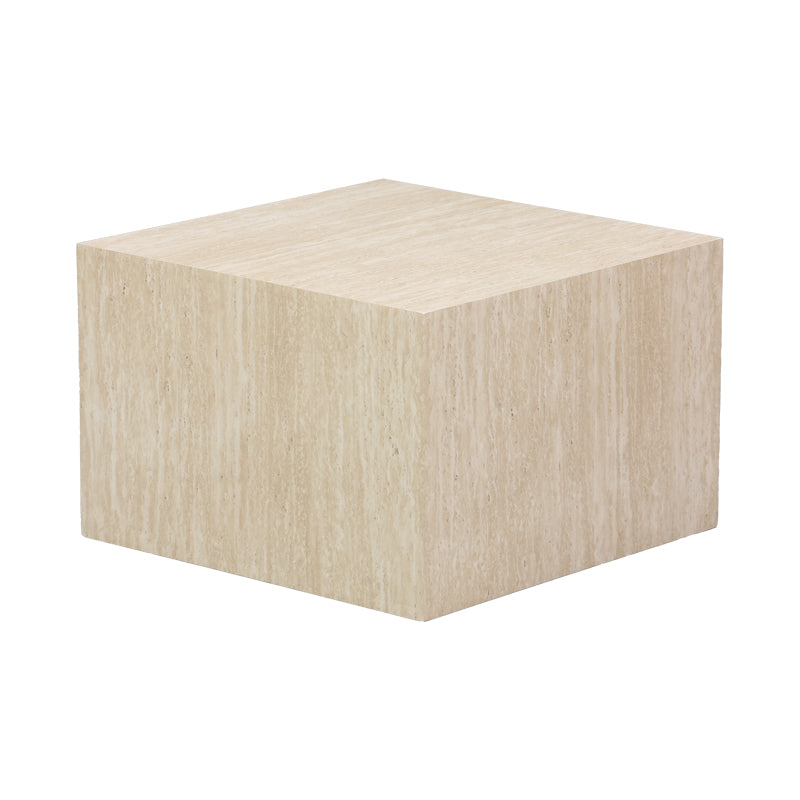 Set 2 masute de cafea Coffina din MDF, efect travertin, detaliu finisaj, MDF, lemn, PP, pentru living