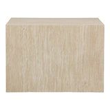 Set 2 masute de cafea Coffina din MDF, efect travertin, 58x58x40 cm