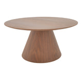 Set 2 mese de cafea Donda, și metal, finisaj nuc, variate, 80x80x40 cm