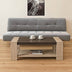 Set 2 piese mobilier pentru living Pulse, Tapițerie Textilă, Gri