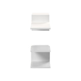 Set 2 rafturi de perete Sumpa, Alb, 65x20x18 cm - Alb