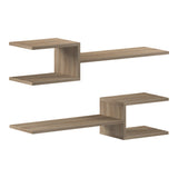 Set 2 rafturi de perete Sumpa, 65x20x18 cm - Sonoma