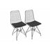 Set 2 Scaune, Interior/Exterior Landa, Negru, 44 x 49 x 92