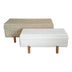 Set 2 tabureti cu spatiu depozitare Cindy Bej 110x50x49 cm