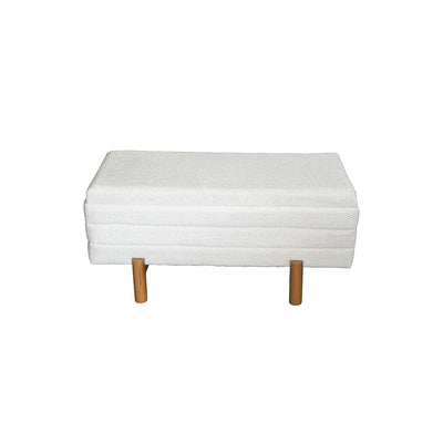 Set 2 tabureti cu spatiu depozitare Cindy, Bej, 110x50x49 cm, detaliu produs