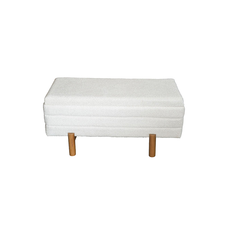 Set 2 tabureti cu spatiu depozitare Cindy, Bej, 110x50x49 cm, detaliu produs