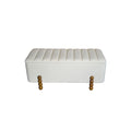 Set 2 tabureti cu spatiu depozitare Daph, Bej, 110x46x45 cm, detaliu produs