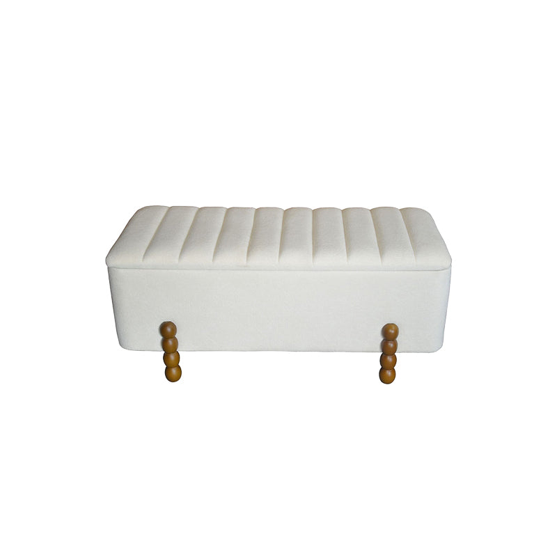 Set 2 tabureti cu spatiu depozitare Daph, Bej, 110x46x45 cm, detaliu produs