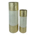 Accesoriu Decorativ Set 2 vaze Tripo Auriu 20x20x61 cm
