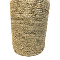 Set 3 Coșuri Decorative Fesia, Seagrass, Culori Naturale-Alb, Variate, 38x38x60 cm, detaliu produs
