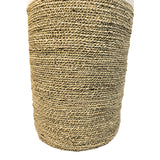 Set 3 Coșuri Decorative Fesia, Seagrass, Culori Naturale-Alb, Variate, 38x38x60 cm
