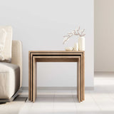 Set 3 Masute Cafea Zigon Adore, 55x47x40 cm - Stejar