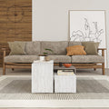Set 3 masute Kantar, Alb, 65x30x39 cm, detaliu produs