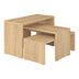 masuta de cafea Set 3 masute Kantar, Natural, 65x30x39 cm