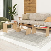 Set 3 masute Kantar, Natural, 65x30x39 cm, perspectiva suplimentara