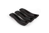 Set 3 Platouri Olivier, Ceramica, Negru, 18 cm