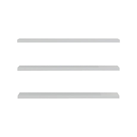Set 3 rafturi de perete Divar, Alb, 60x14 cm