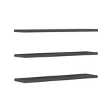 Set 3 rafturi de perete Divar, Gri, 60x14 cm