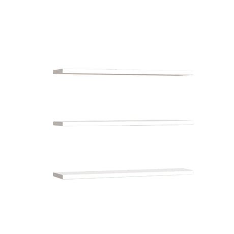 Set 3 rafturi Edna, Alb, 60x14 cm
