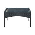 Set 4 buc masa si scaune de gradina Calmness, Negru, 104x55x79 cm, detaliu produs