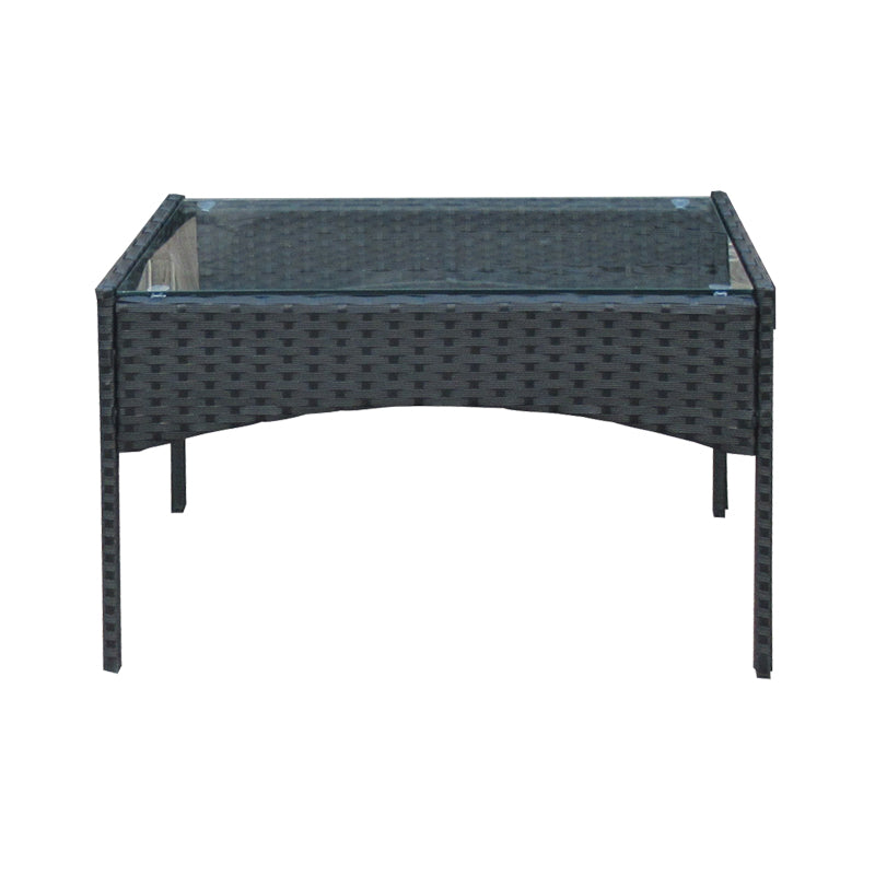 Set 4 buc masa si scaune de gradina Calmness, Negru, 104x55x79 cm, detaliu produs