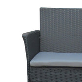 Set 4 buc masa si scaune de gradina Calmness, Negru, 104x55x79 cm, foto produs