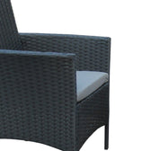 Set 4 buc masa si scaune de gradina Calmness, Negru, 104x55x79 cm, foto produs 7