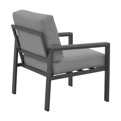 Set 4 buc masa si scaune de gradina Mabudu, Gri, 118x64x100 cm, detaliu produs