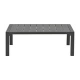 Set 4 buc masa si scaune de gradina Mabudu, Gri, 118x64x100 cm