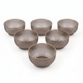 Set 6 boluri, Fumuriu, 10 x 10 x 5 cm, 250 ml