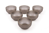 Set 6 boluri, Fumuriu, 250 cc