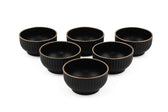 Set 6 boluri, Negru, 250 cc