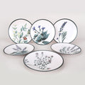 Set 6 Farfurii Cosanzeana, Ceramica, Alb, 25 cm