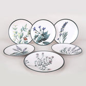 Set 6 Farfurii Cosanzeana, Ceramica, Alb, 25 cm