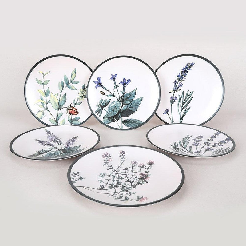 Set 6 Farfurii Cosanzeana, Ceramica, Alb, 25 cm