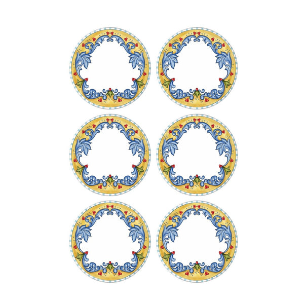 Set 6 Farfurii Decora, Alb, 26 cm
