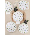 Set 6 Farfurii Holiday Ceramica, Alb, 25 cm