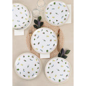 Set 6 Farfurii Holiday Ceramica, Alb, 25 cm