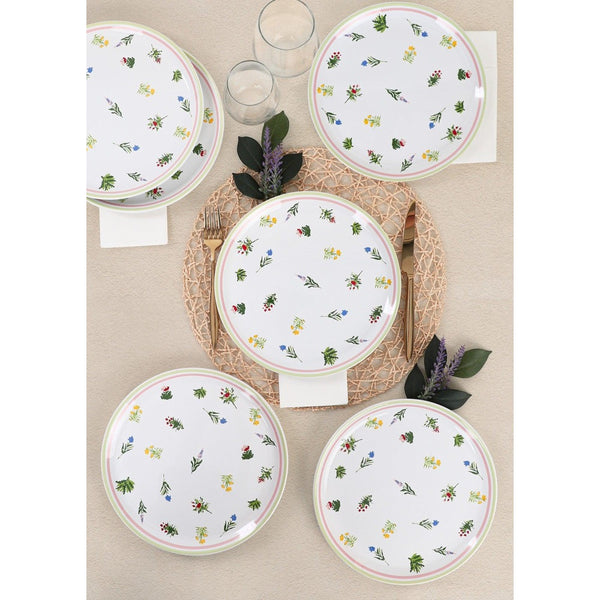 Set 6 Farfurii Holiday Ceramica, Alb, 25 cm