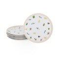 Set 6 Farfurii Holiday Ceramica, Alb, 25 cm