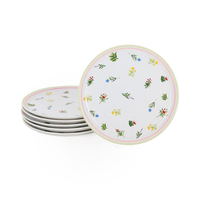 Set 6 Farfurii Holiday Ceramica, Alb, 25 cm