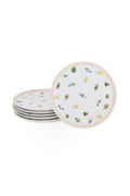 Set 6 Farfurii Holiday Ceramica, Alb, 25 cm