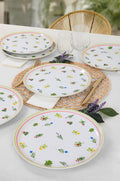 Set 6 Farfurii Holiday Ceramica, Alb, 25 cm