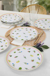 Set 6 Farfurii Holiday Ceramica, Alb, 25 cm